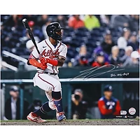Photo dédicacée de Michael Harris II (Atlanta Braves, recrue de l'année 2022 de la Ligue nationale) par Fanatics Authentic, avec inscription « 22 NL ROY ».