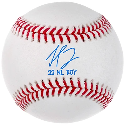 Baseball autographié authentique Michael Harris II Atlanta Braves 2022 National League Rookie of the Year avec inscription « 22 NL ROY »