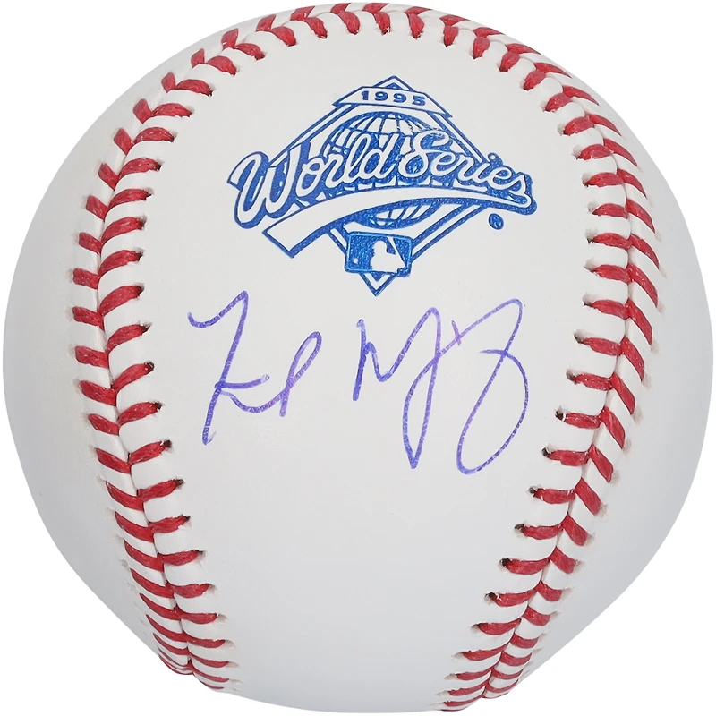 Balle de baseball autographiée par Fred McGriff des Braves d'Atlanta, logo des Séries mondiales de 1995