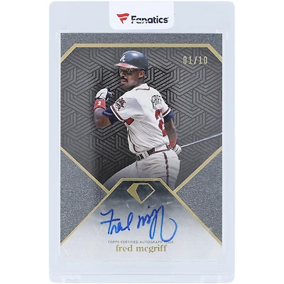 Fred McGriff Atlanta Braves Autographed 2024 Topps Diamond Icons Black #DIA-FM #1/10 Card 
