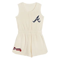 Combinaison débardeur Girl Power des Braves d'Atlanta pour filles d'âge préscolaire crème