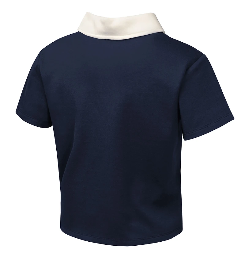 Girls Youth Navy Atlanta Braves Base Trainer Johnny Polo and Skort Set