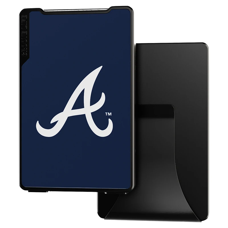 Portefeuille noir aux couleurs de l'équipe des Atlanta Braves de Groove Life