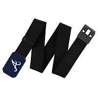 Ceinture noire Groove Life des Braves d'Atlanta avec boucle aux couleurs de l'équipe