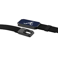 Ceinture noire Groove Life des Braves d'Atlanta avec boucle aux couleurs de l'équipe