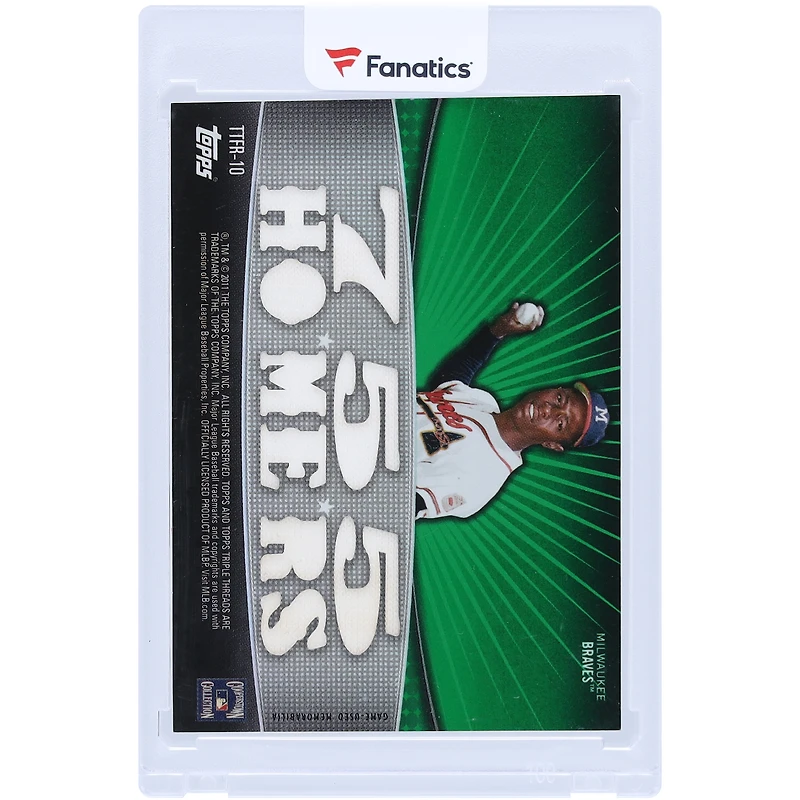 V106832 BRAVES Hank Aaron Atlanta Braves 2011 Topps Triple Threads Multi Game Used Relics #TTFR-10 #7/18 Carte Hank Aaron UNS TPP CARTES À COLLECTIONNER 45846 COLTRC CG01BB0968 #124