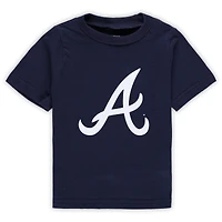 T-shirt à logo principal de l'équipe Atlanta Braves bleu marine pour bébé