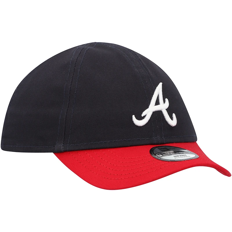 Casquette New Era Atlanta Braves Team Colour My First 9TWENTY Flex bleu marine pour bébé