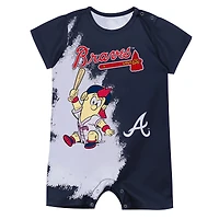 Body bébé mascotte des Braves d'Atlanta, bleu marine, de la marque Outerstuff