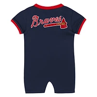 Infant Outerstuff Navy Atlanta Braves Pinch Coverall