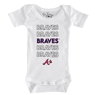 Body bébé blanc à imprimé petits navets des Braves d'Atlanta