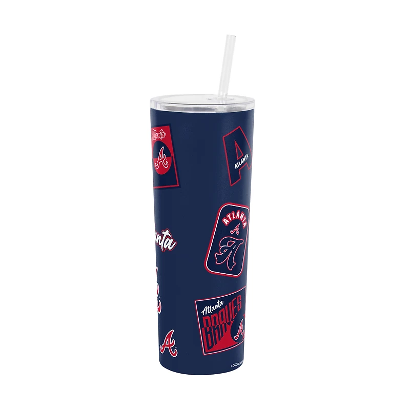 Gobelet isotherme à paille Dreamweave 30 oz Logo Brands Atlanta Braves