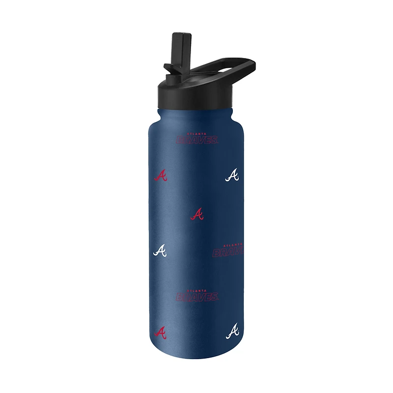 Logo Brands Atlanta Braves 34oz. Steep and Repeat Quencher Bottle