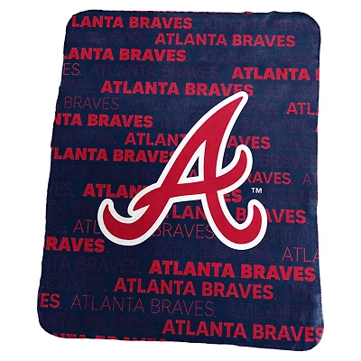 Couverture polaire classique Logo Brands Atlanta Braves 50" x 60"