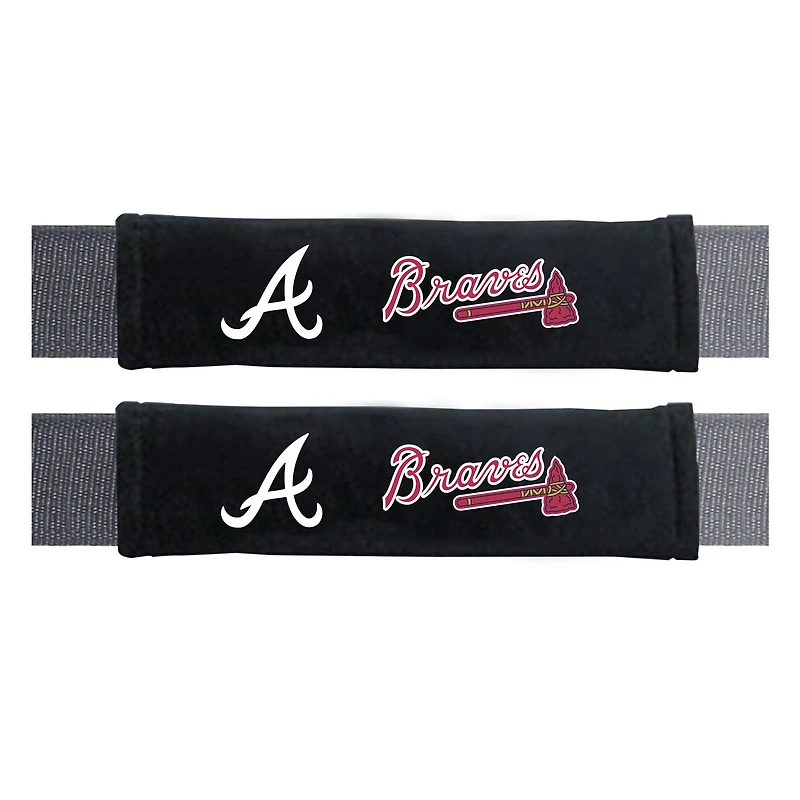 Logo Brands Atlanta Braves Seatbelt Pad Two-Piece Set