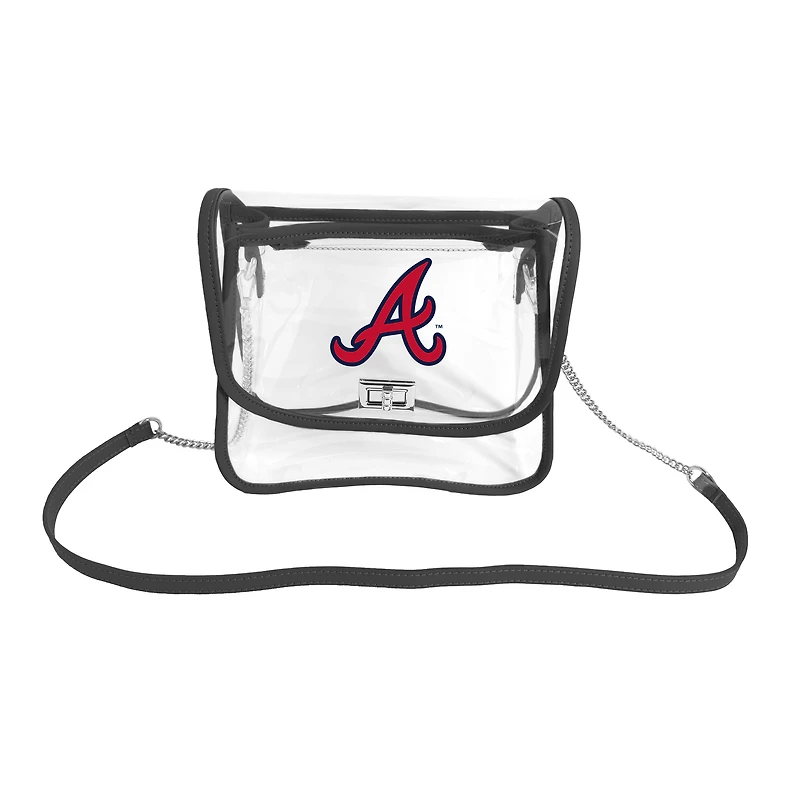 Sac à main transparent Logo Brands Atlanta Braves Sideline