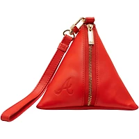 Lusso Atlanta Braves Rhea Dumpling Wristlet