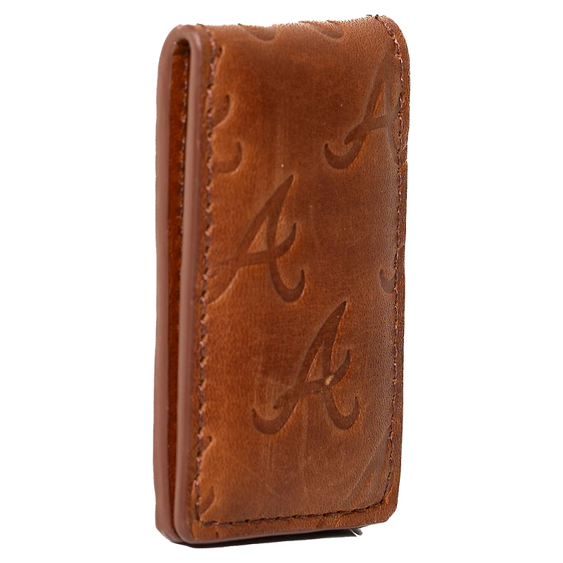Lusso Brown Atlanta Braves Sammy Magnetic Money Clip