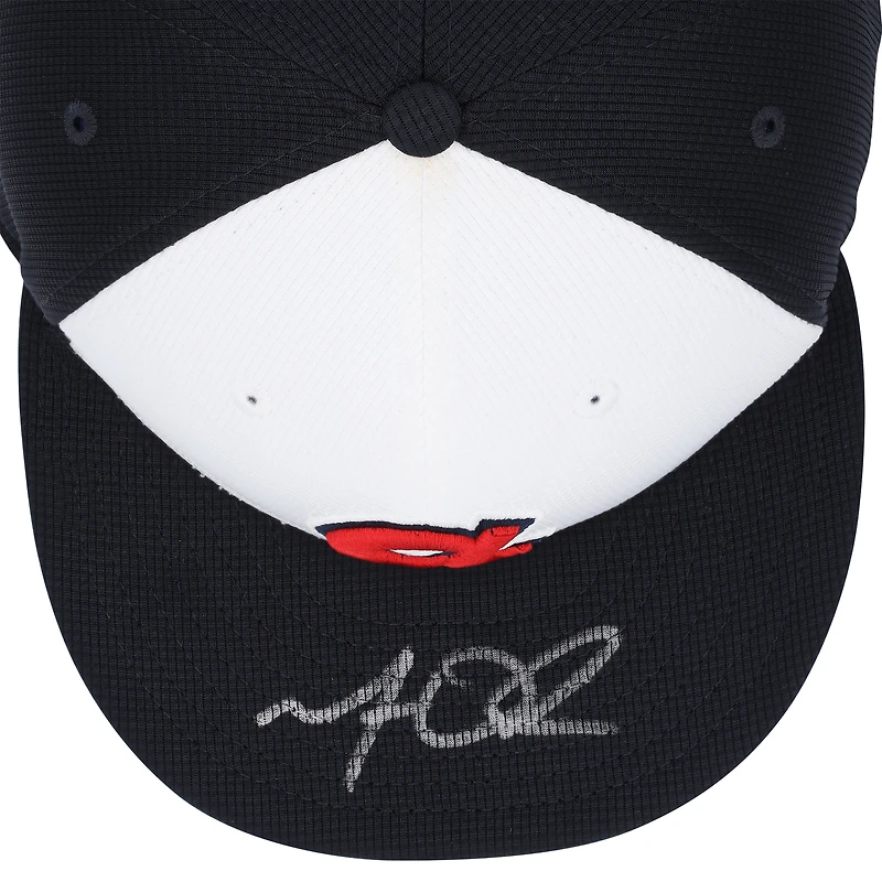 Casquette d'entraînement au bâton autographiée par Matt Olson des Braves d'Atlanta 2024