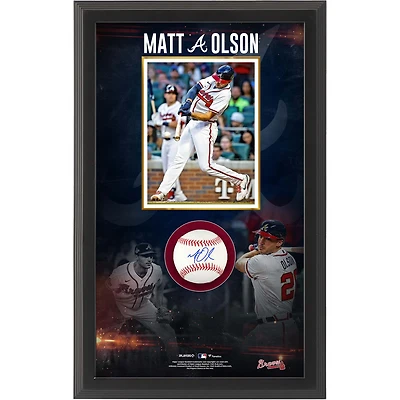 Coffret de baseball autographié par Matt Olson des Braves d'Atlanta