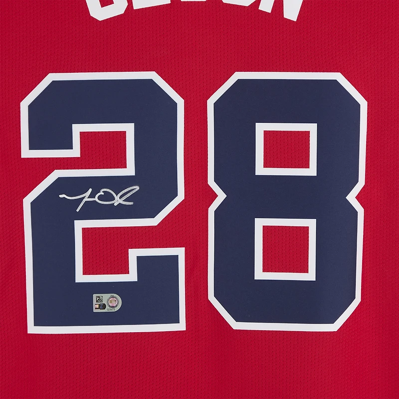 Maillot rouge Nike Limited autographié de Matt Olson (Atlanta Braves)