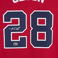 Maillot rouge Nike Limited autographié de Matt Olson (Atlanta Braves)