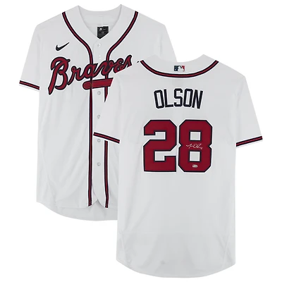Maillot Nike authentique autographié par Matt Olson des Braves d'Atlanta