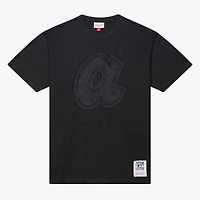 Men Mitchell & Ness Black Atlanta Braves Cooperstown Collection Phantom T-Shirt