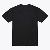 Men Mitchell & Ness Black Atlanta Braves Cooperstown Collection Phantom T-Shirt