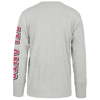 T-shirt à manches longues Franklin gris vieilli pour homme '47 Atlanta Braves Big & Tall