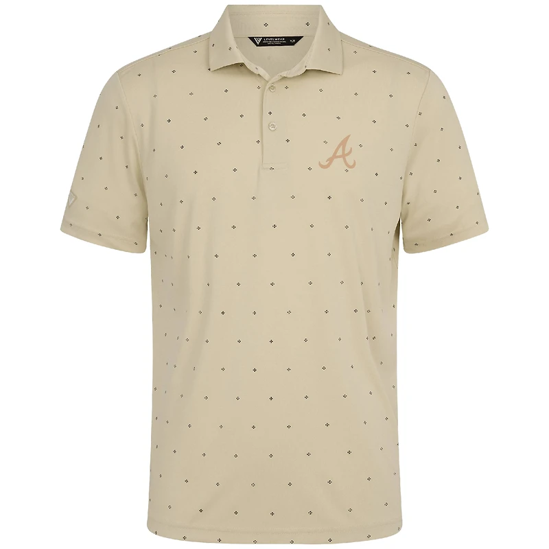Polo Vision Atlanta Braves crème Levelwear pour homme