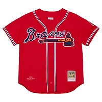 Men's Mitchell & Ness Chipper Jones Red Atlanta Braves 2006 Cooperstown Collection Authentic Jersey