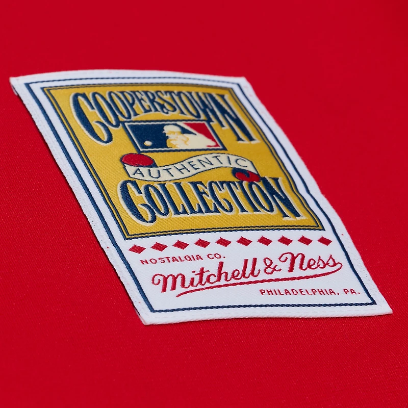 Maillot authentique Mitchell & Ness Chipper Jones rouge des Braves d'Atlanta, collection Cooperstown 2006, pour homme