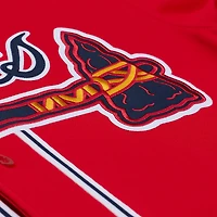 Maillot authentique Mitchell & Ness Chipper Jones rouge des Braves d'Atlanta, collection Cooperstown 2006, pour homme