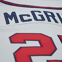 Men's Mitchell & Ness Fred McGriff Gray Atlanta Braves 1995 Throwback Authentic Jersey