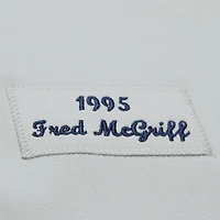 Maillot authentique rétro Mitchell & Ness Fred McGriff gris des Braves d'Atlanta 1995 pour homme