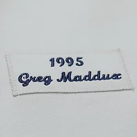 Men's Mitchell & Ness Greg Maddux Gray Atlanta Braves 1995 Throwback Authentic Jersey