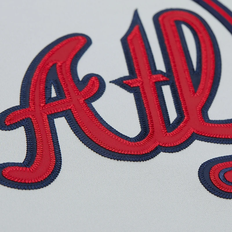 Men's Mitchell & Ness Greg Maddux Gray Atlanta Braves 1995 Throwback Authentic Jersey