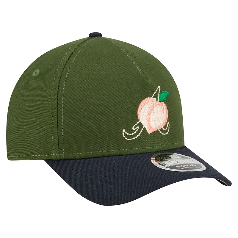 Casquette ajustable City Feature 9FORTY A-Frame Atlanta Braves vert foncé New Era pour homme