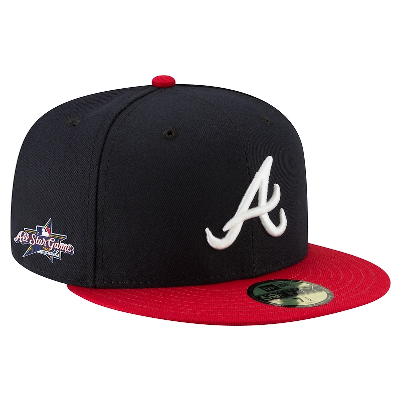 Casquette ajustée 59FIFTY bleu marine pour homme des Braves d'Atlanta 2025 de la MLB All-Star Game New Era