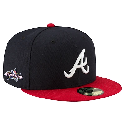 Casquette ajustée 59FIFTY bleu marine pour homme des Braves d'Atlanta 2025 de la MLB All-Star Game New Era
