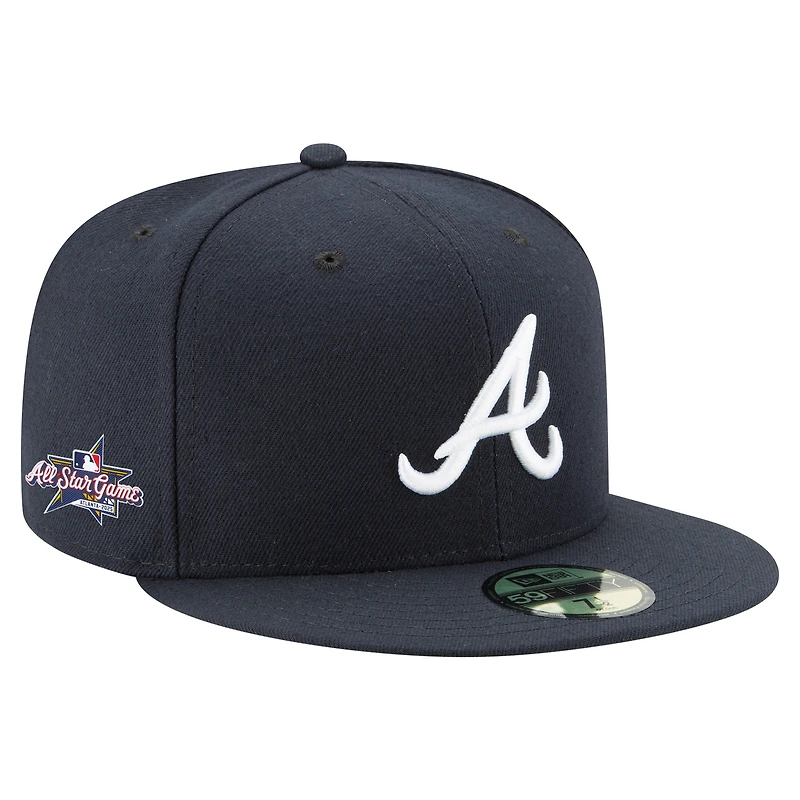 Casquette ajustée 59FIFTY bleu marine pour homme des Braves d'Atlanta 2025 de la MLB All-Star Game New Era