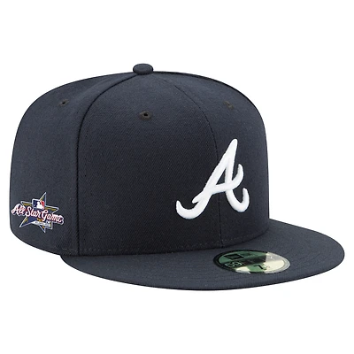 Men's New Era Navy Atlanta Braves 2025 MLB All-Star Game 59FIFTY Fitted Hat
