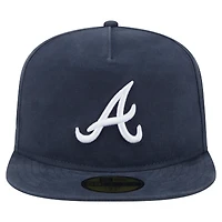 Casquette ajustée 59FIFTY bleu marine Atlanta Braves Championship Side Flag pour homme New Era