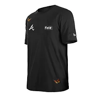 T-shirt noir pour homme New Era x Felt Atlanta Braves