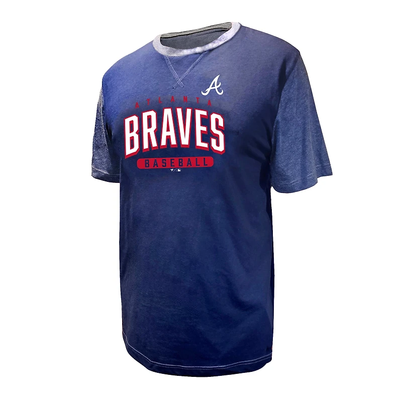 Men's Profile Ronald Acuña Jr. Navy Atlanta Braves Big & Tall Name Number T-Shirt