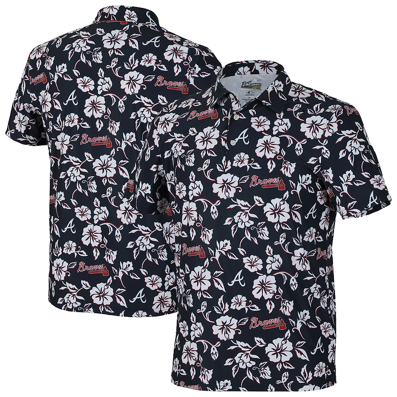 Polo Performance Pua bleu marine Reyn Spooner des Braves d'Atlanta pour homme