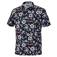 Men's Reyn Spooner  Navy Atlanta Braves Pua Performance Polo