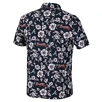 Men's Reyn Spooner  Navy Atlanta Braves Pua Performance Polo