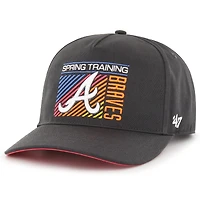 Men's '47  Charcoal Atlanta Braves 2023 Spring Training Reflex Hitch Snapback Hat